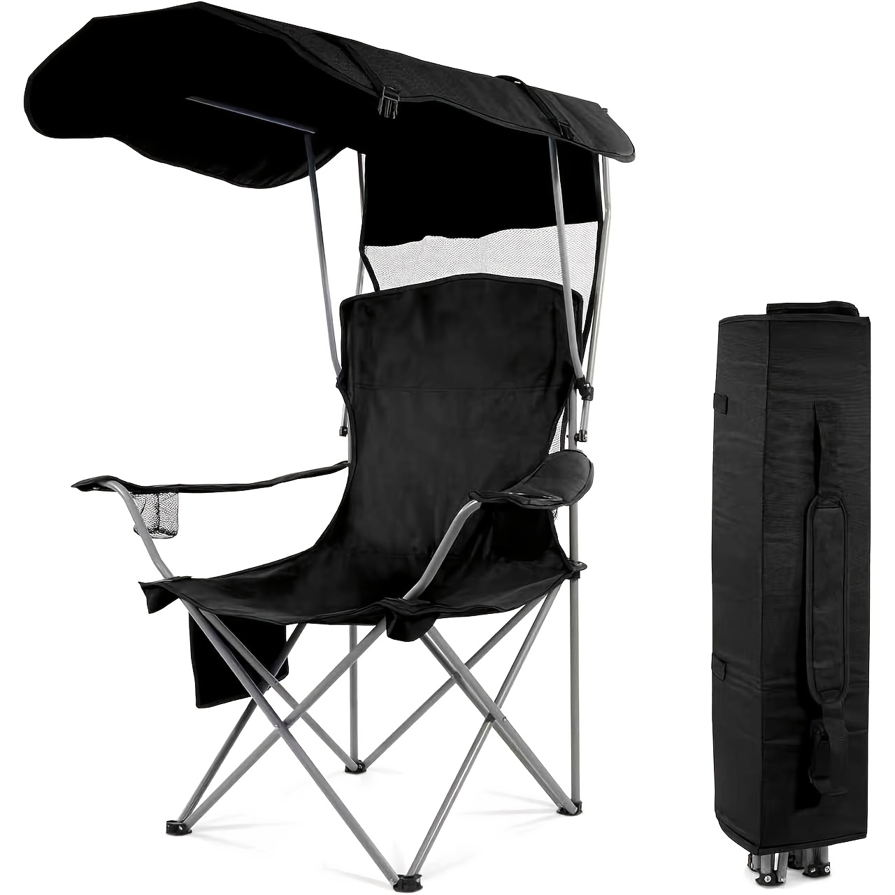 Camping Chairs, with Sunshade  - Fishing Equipment Bag recension och pris