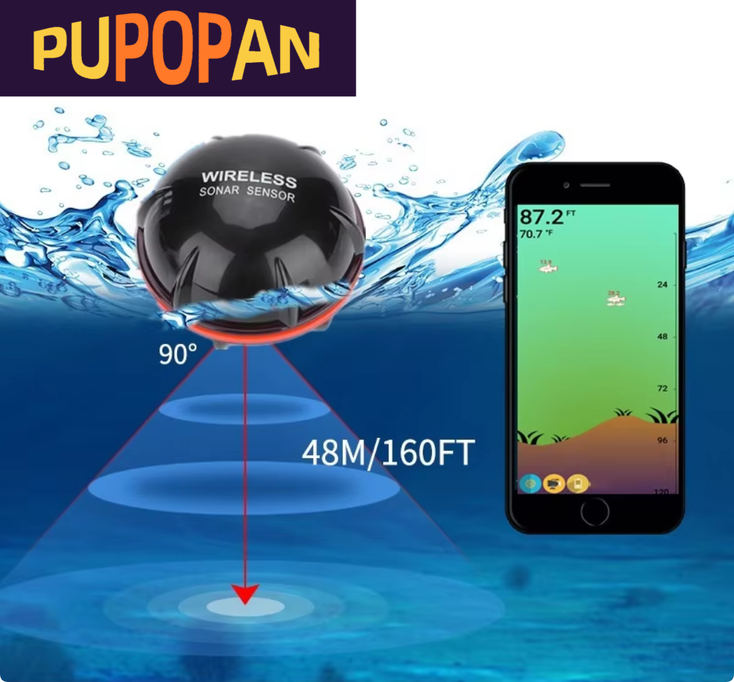 Smart Sonar Fish Finder Wirele - Fishing Equipment English recension och pris