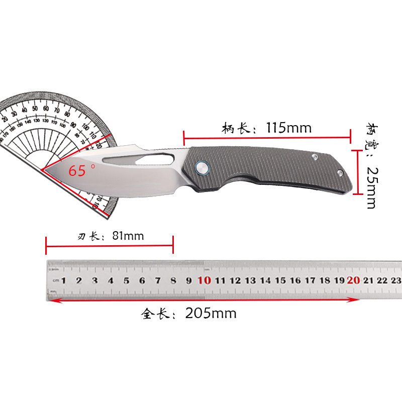 New titanium alloy handle M390 - Fishing Equipment Kitchener recension och pris