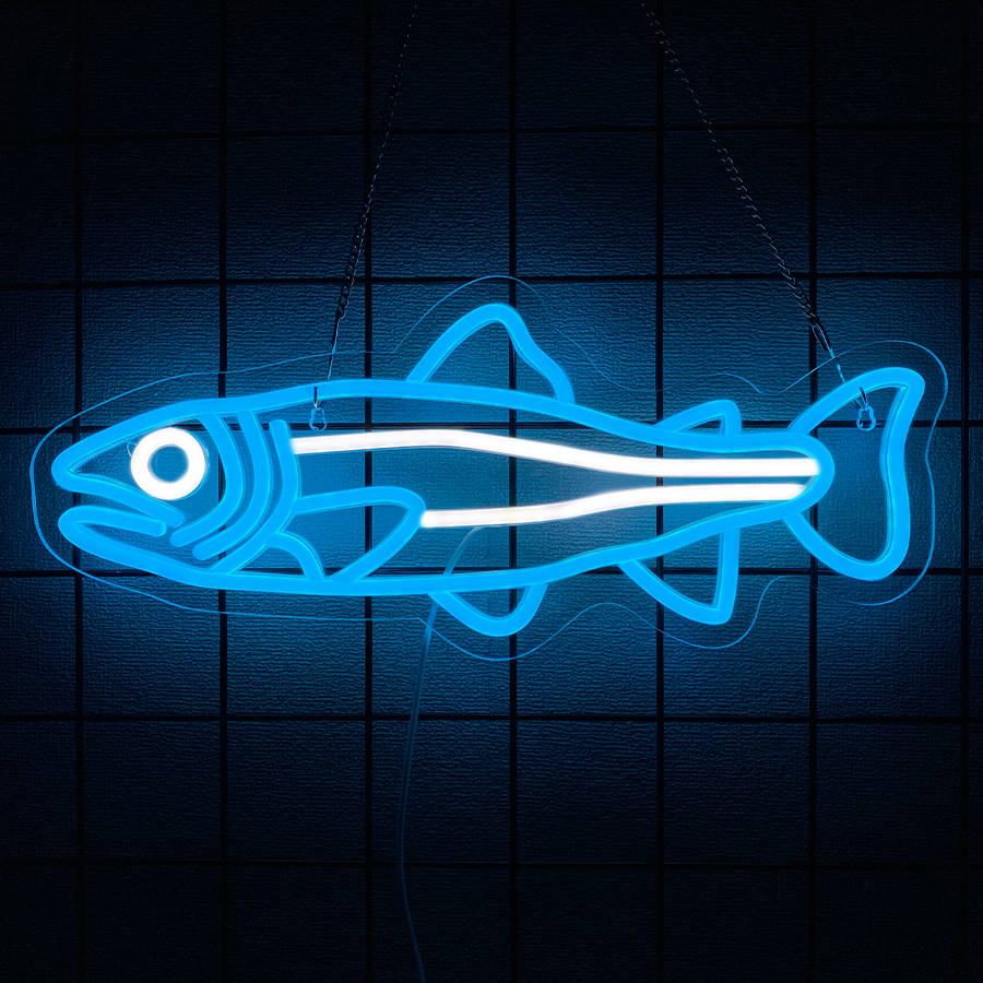 Fish Led Neon Sign, Cartoon Lu - Fishing Equipment Kitchener recension och pris