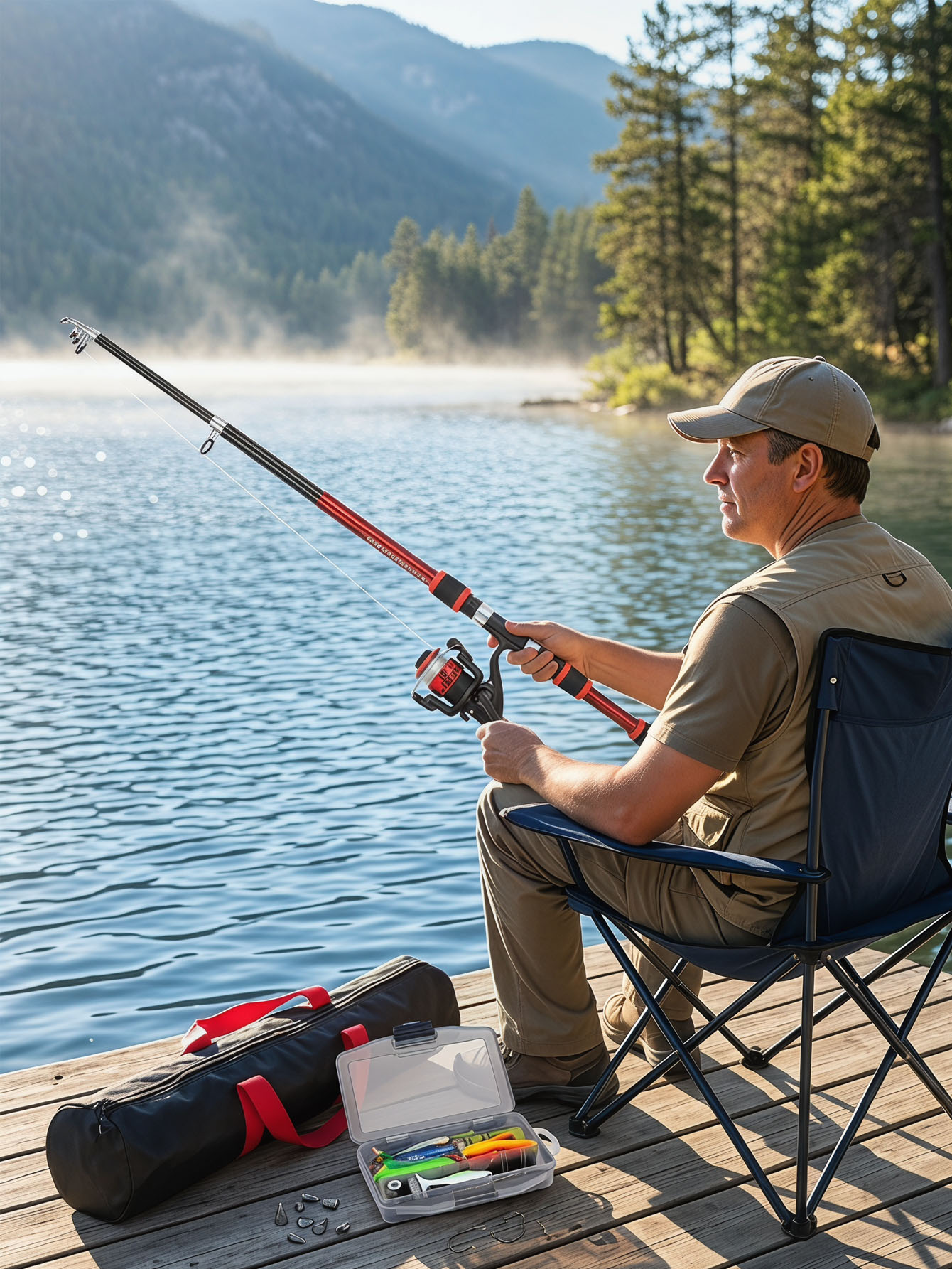 Fishing Rod Reel Combos Collap - Fishing Equipment Bag recension och pris