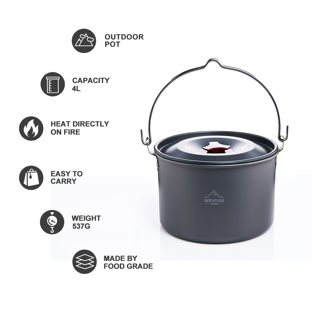 Widesea 4L Camping Hanging Pot - Fishing Equipment Kitchener recension och pris