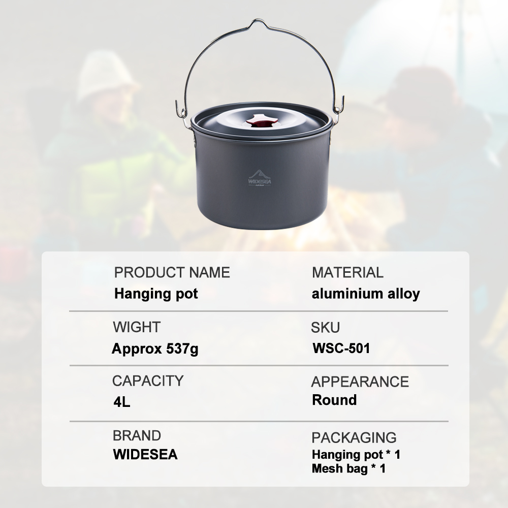Widesea 4L Camping Hanging Pot - Fishing Equipment Kitchener recension och pris