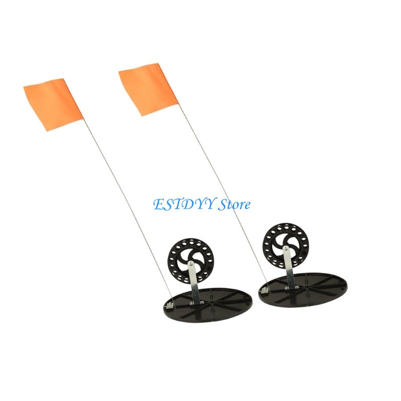 G6DE 2Pcs Ice Fishing Flags Ic - Ice Fishing Tip Up recension och pris