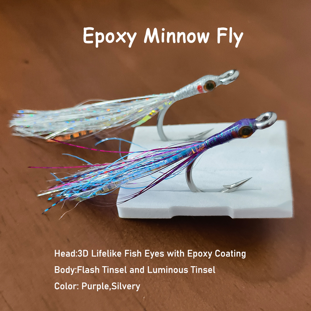 Saltwater Minnow Fly 4/0 Stain - Saltwater Fishing Hook recension och pris
