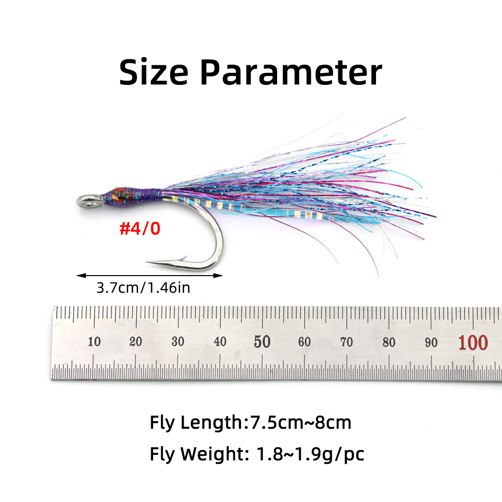 Saltwater Minnow Fly 4/0 Stain - Saltwater Fishing Hook recension och pris