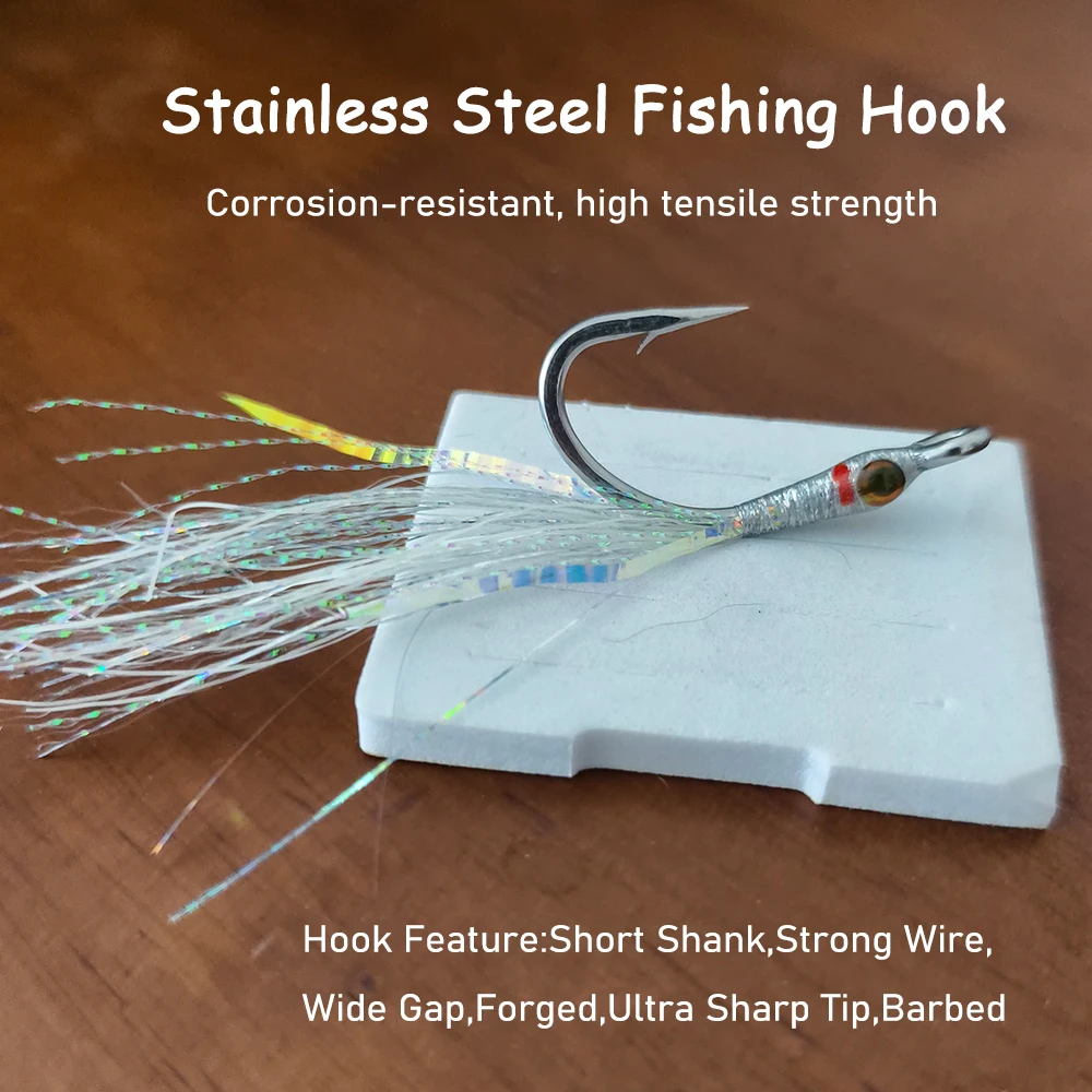 Saltwater Minnow Fly 4/0 Stain - Saltwater Fishing Hook recension och pris